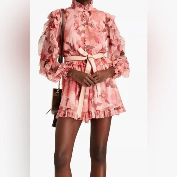 Zimmermann Pants Jumpsuits Zimmermann Playsuit Ruffle Romper
